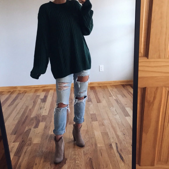 Dockers Sweaters - forest cable knit sweater